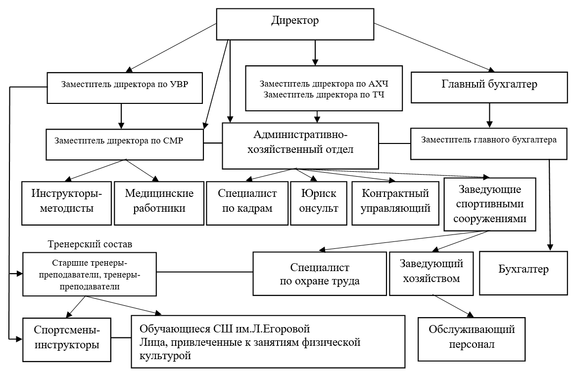 Структура и органы управления образовательной организацией | МАУДО СШ им.  Л.Егоровой